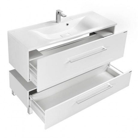 Комод Aquaton Мадрид 120 М с ящиком белый