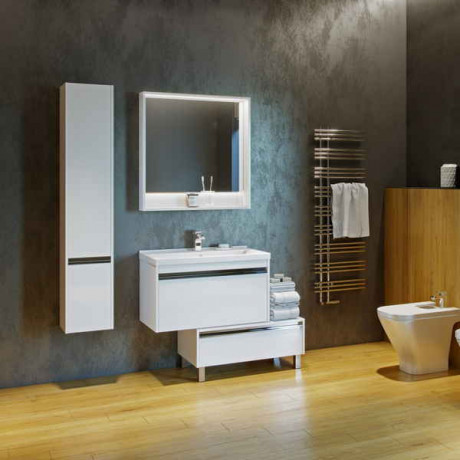 Комод Aquaton Капри 80 белый глянец